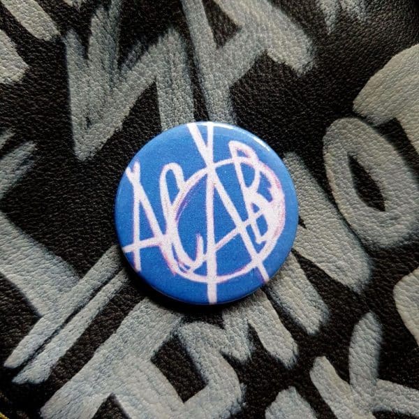 ACAB Blue Punk Pin Badge