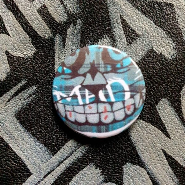 Mad Chestercat Punk Pin Badge