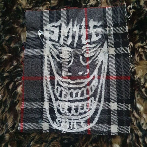 Fake Smile Punk Fabric Patch