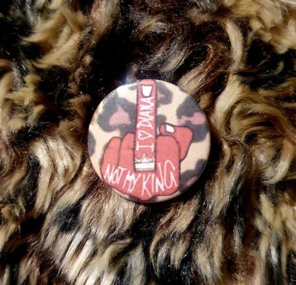 Not My King Punk Pin