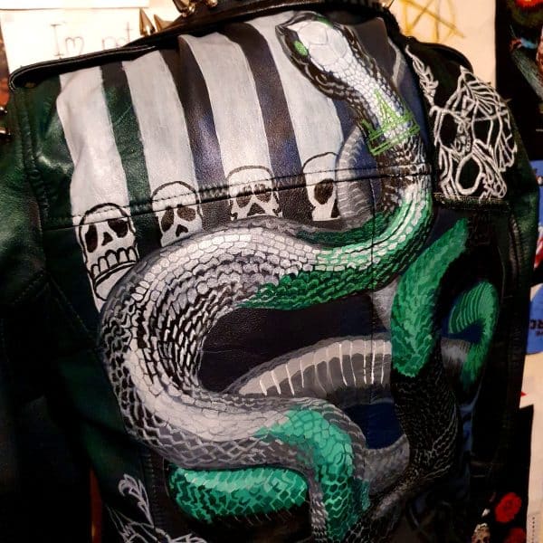 Soen Emerald Snake Metal Punk Jacket - Image 8