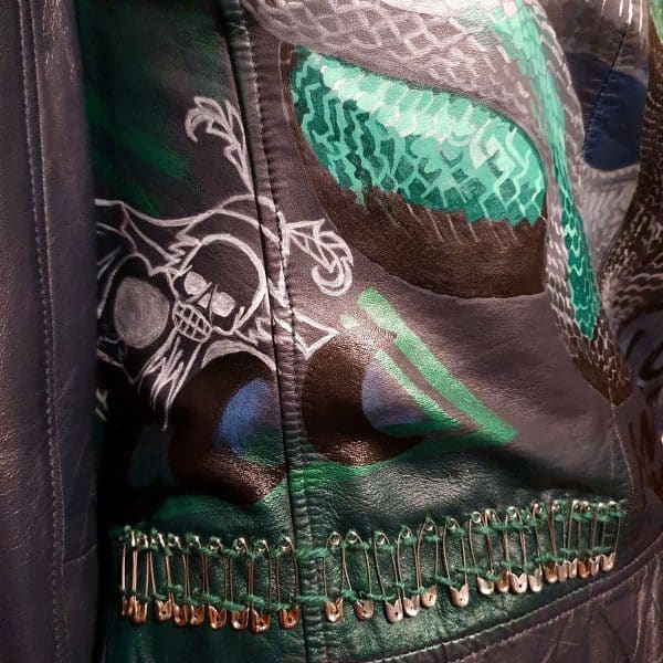 Soen Emerald Snake Metal Punk Jacket - Image 9