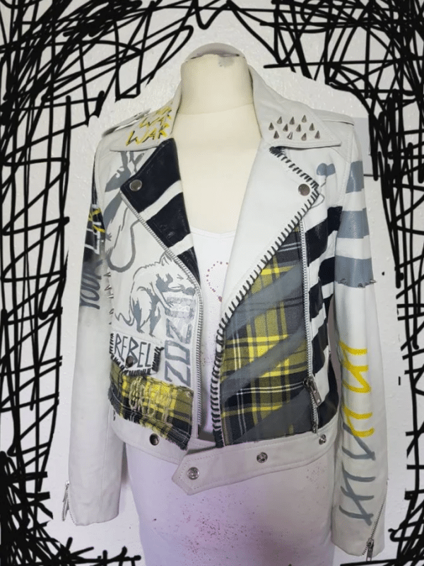 Banksy White Punk Jacket