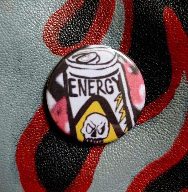 Toxic Energy Drink Punk Pin Badge