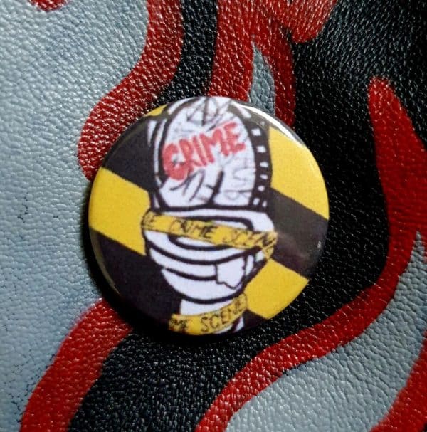 Crime Scene Toliet Punk Pin Badge