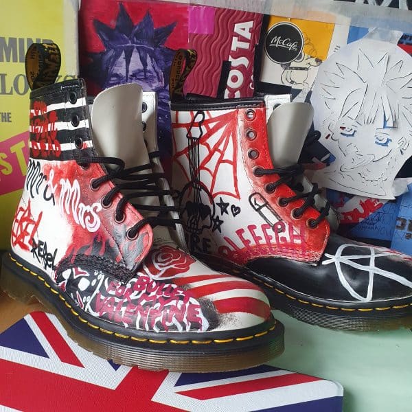 Punk Love Wedding Doc Martins - Image 2