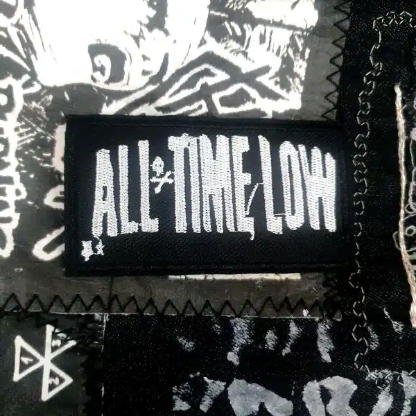 All Time Low Rock Metal Red Black Punk Patch - Image 2