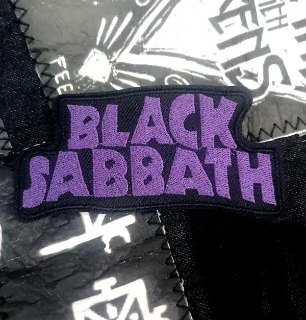 Black Sabbath Rock Metal Red Black Punk Patch - Image 2