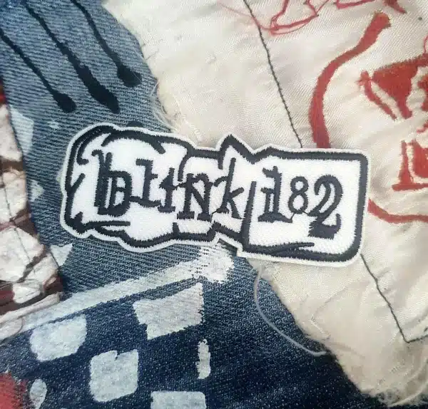 BLINK 182 Rock White Black Punk Patch - Image 2