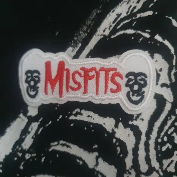 Misfits Punk Rock Band Red White Patch - Image 2